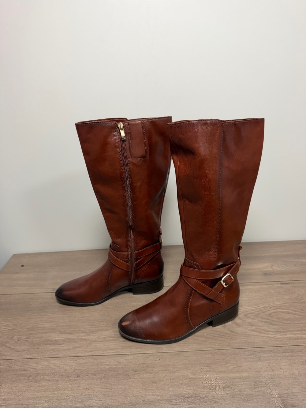 Brand new Vince Camuto Extra Wide Calf Leather or Suede Tall Boot size 8.5 no bo